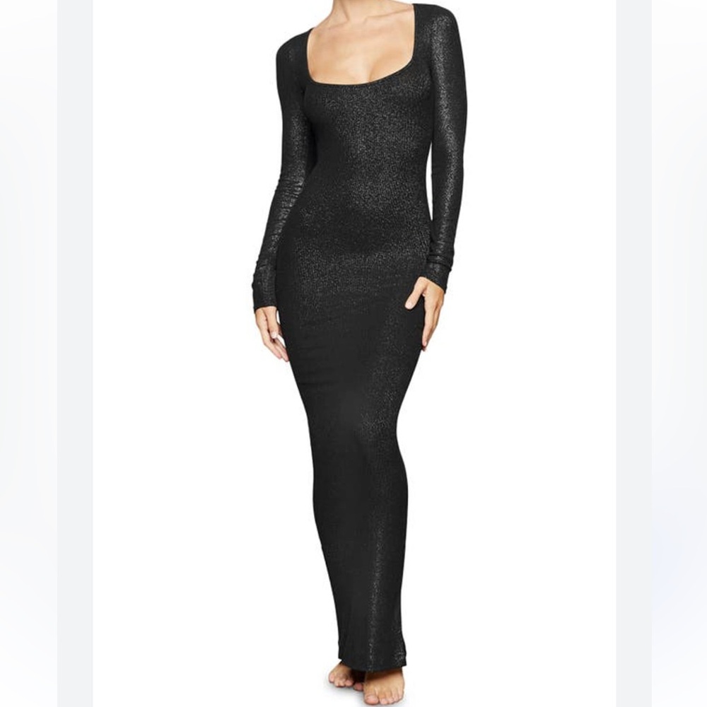 Skims Long Sleeve Maxi Dress